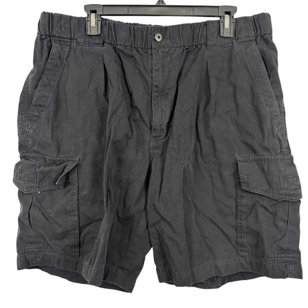 Tommy Bahama Womens Relax Cargo Black 100% Cotton Shorts Summer Vacation sz L